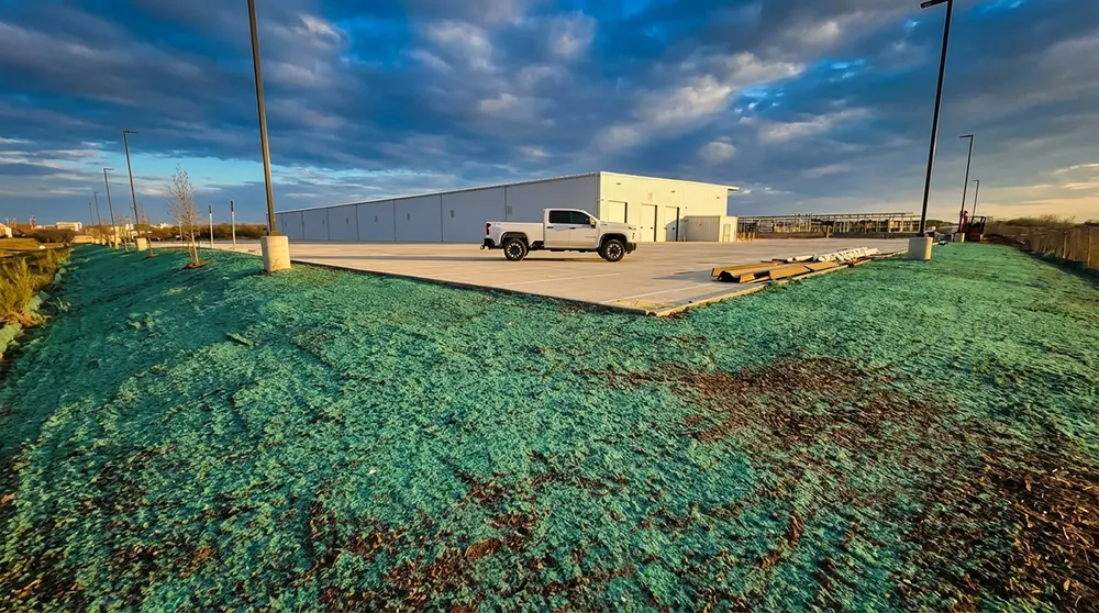 Commercial landscaping hydroseeding services