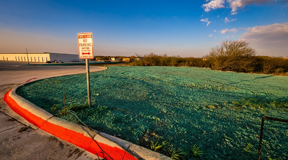 Commercial hydro-seeding landscaping service